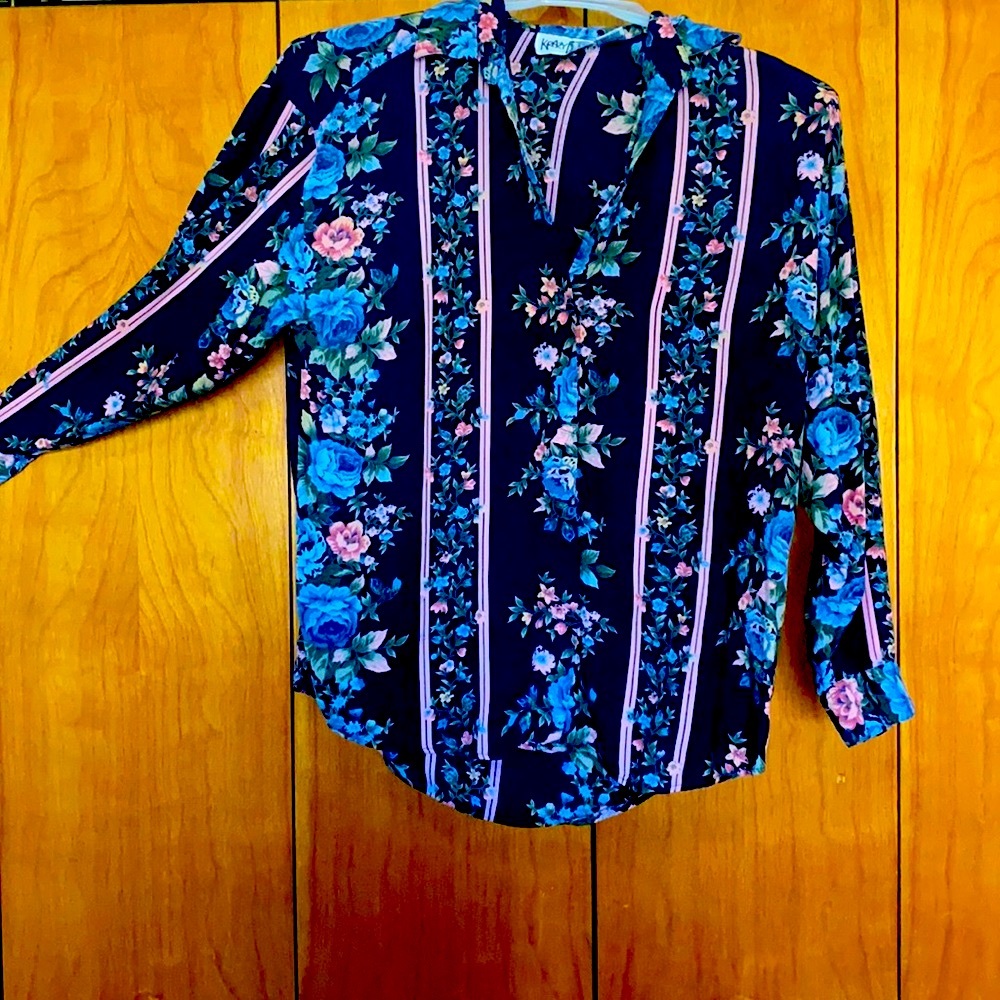 Boho chic Floral button down